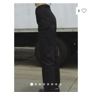 John Galt Black Carpenter Pants